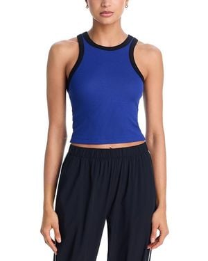 Splits59 Kiki Cropped Tank Top - Blue
