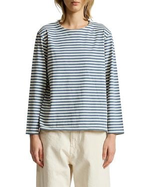 Denimist Mills Pond Striped Tee - Blue