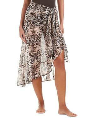 Beyond Control Bleu Rod Beattie Cover-Up Tie Waist Skirt - Multicolor