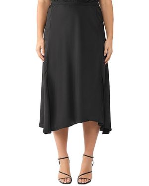 Estelle Urban Luxe Satin Skirt - Black