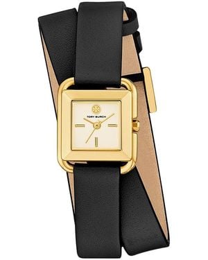 Tory Burch The Kira Square Small Watch, 18Mm X 18Mm - Metallic