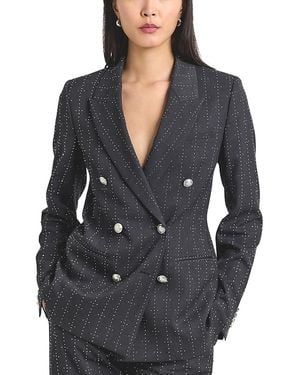 10 Crosby Derek Lam Derek Lam Crosby Walter Mini Studded Blazer - Gray