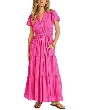 Matty M Amala Tiered Maxi Dress - Pink