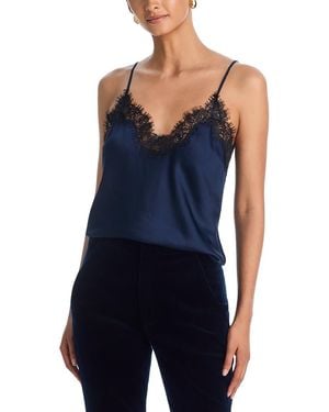 A.L.C. A. L.C Annabelle Lace Trim Camisole Top - Blue