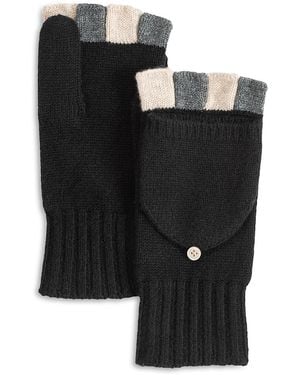 Echo Colorblock Pop Top Mittens - Black