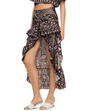 Sandro Bandana Print Short Skirt - Brown
