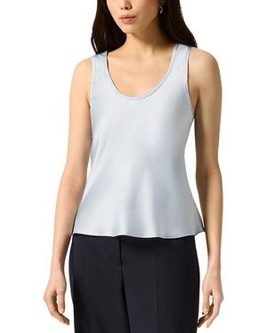 Argent Silk Tank Top - Blue