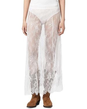 AllSaints Arran Lace Maxi Skirt - White