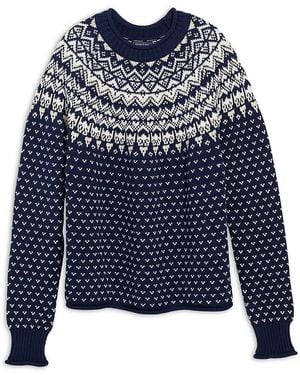 Vineyard Vines Cotton Fair Isle Sweater - Blue