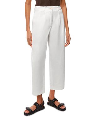 Whistles Bethany Barrel Leg Pants - Grey