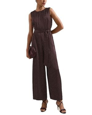 Phase Eight Janine Sleeveless Straight Leg Jumpsuit - Purple