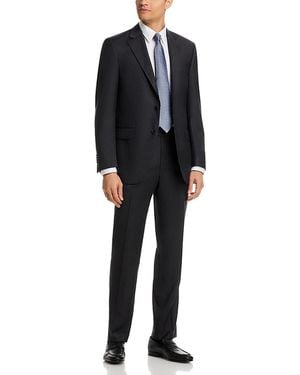 Peter Millar Flynn Solid Classic Wool Regular Fit Suit - Black