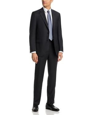 Peter Millar Flynn Solid Classic Wool Regular Fit Suit - Black