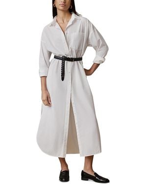 Faherty Coastal Poplin Rio Shirtdress - White