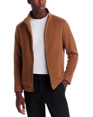 Peter Millar Crown Flex Merino Wool Bomber Jacket - Brown