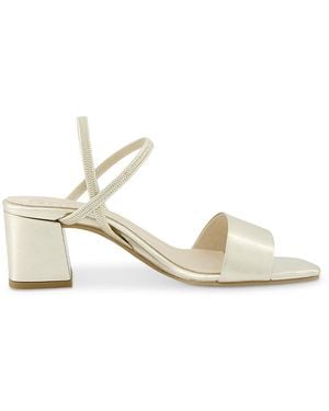 Paul Green Destiny Patent Leather High Heel Sandals - White