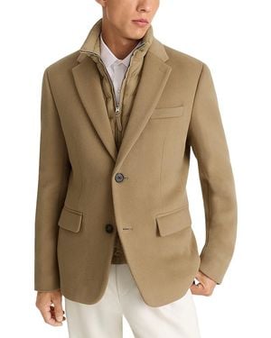 Mackage Sutton Wool Coat & Removable Down Liner - Green