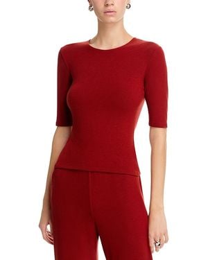 Leset Lauren Mid Sleeve Tee - Red