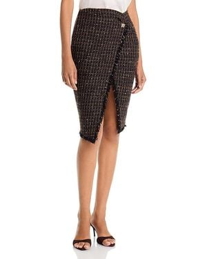 Generation Love Nova Tweed Wrap Skirt - Black