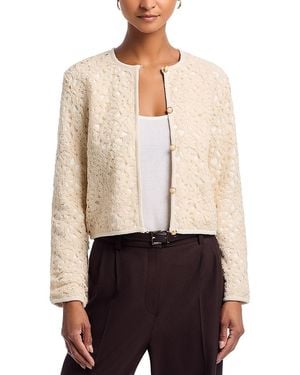 French Connection Geo Shell Textured Jacket - White