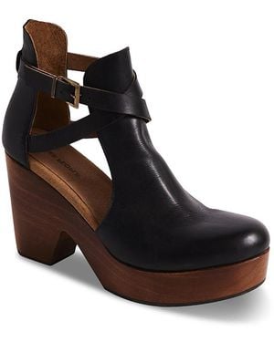 Free People Cedar Leather Platform Pumps - Black