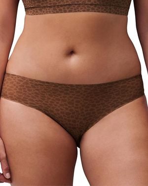 Chantelle Seamless Print Bikini - Brown