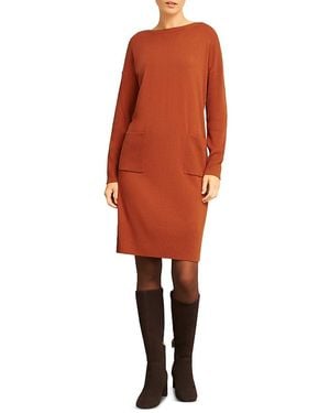 Hobbs Devora Knitted Dress - Orange