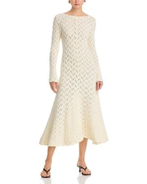 Cara Cara Avril Pointelle Dress - Natural