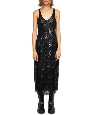 Zadig & Voltaire Rarysa Sequined Lace Dress - Black