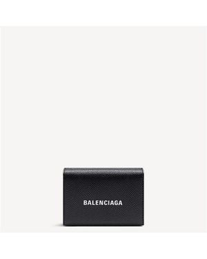 Balenciaga Cash Mini Wallet - White