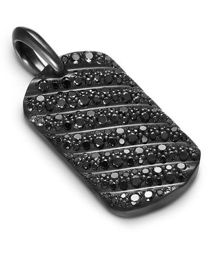 David Yurman Sculpted Cable Tag - Black
