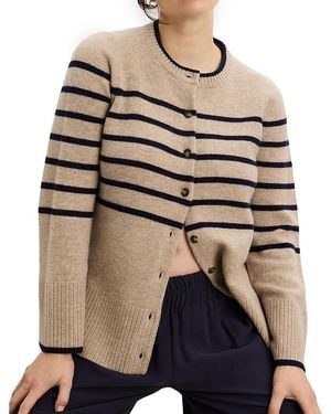 Hatch Collection The Celine Contour Maternity Cardigan - Natural