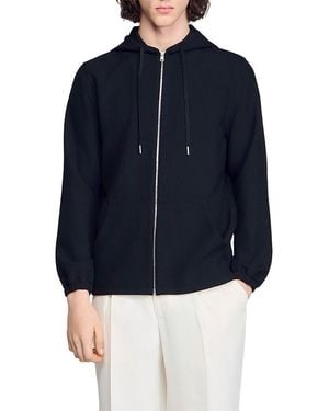Sandro Zip Hoodie - Blue