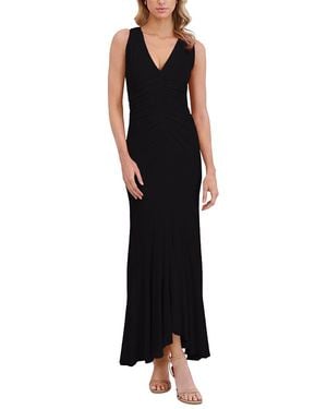 Ted Baker Open Neck Ruched Mermaid Dress - Black