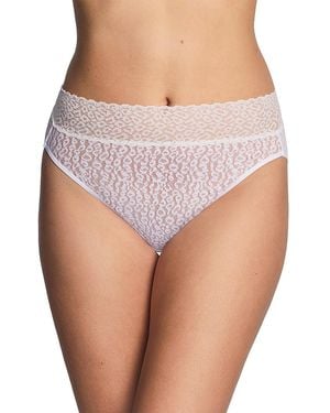 Wacoal High Bar High Cut Lace Panties - Pink