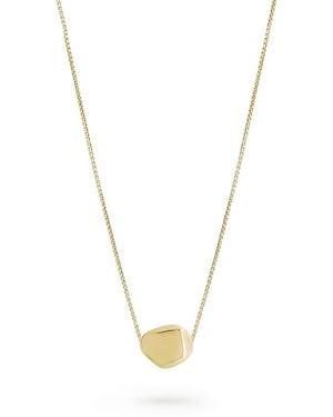 Shashi Petite Carter Sculptural Pendant Necklace, 16.25-18.25 - Metallic
