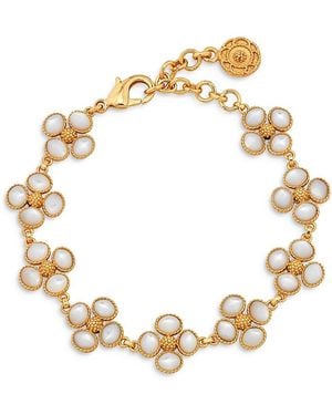 Capucine de Wulf Berry Clover Mother Of Pearl Link Bracelet - Metallic