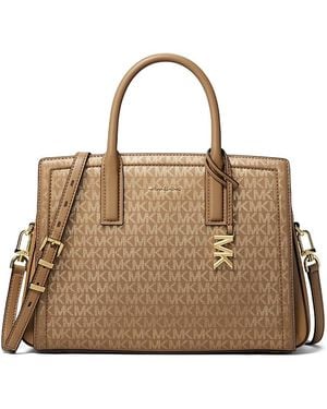 Michael Kors Laila Medium Satchel - Brown
