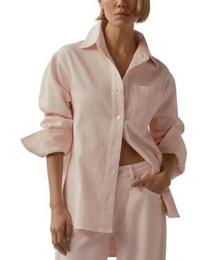 DL1961 Faye Aura Oversized Shirt - Brown
