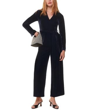 Whistles Elora Velvet Jumpsuit - Blue
