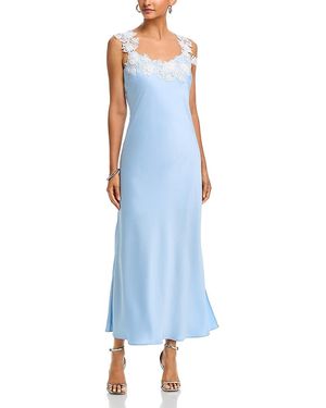 Generation Love Lala Hammered Satin Maxi Dress - Blue