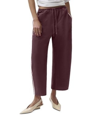 Pistola Bodie Cotton Side Stripe Pants - Red
