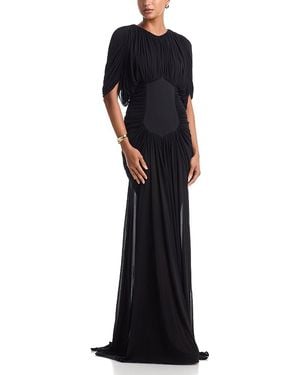 Heirlome Micka Draped Blouson Gown - Black