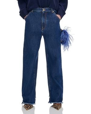 DARKPARK Lisa Feather Chain Loose Fit Carpenter Jeans - Blue