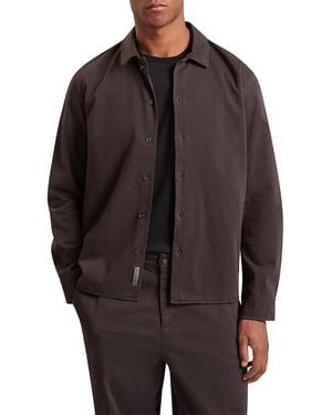 Ted Baker Mitakos Sateen Cotton Smart Overshirt - Brown