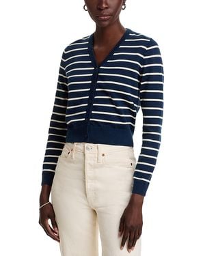 Kule Clove Cashmere Striped Cardigan - Blue
