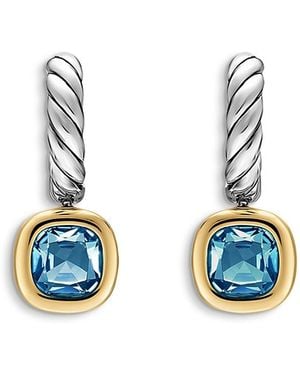 David Yurman Dy Mercer A Color Drop Earrings - Blue