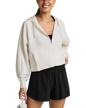 Beyond Yoga Softspring Full Zip Hooded Jacket - White