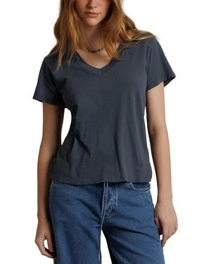 PERFECTWHITETEE Hendrix V Neck Tee - Blue