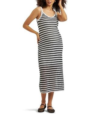 Ripe Maternity Diana Crochet Dress - Black